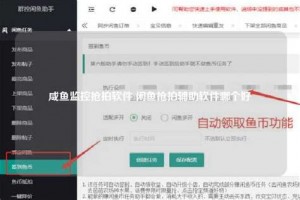 雨点监控闲鱼秒拍软件闲鱼监控软件钉钉推送强聊秒下单软件闲鱼直接拍下